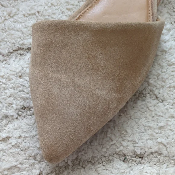 J. Crew Tan Suede Pointed-Toe Flats - Picture 4 of 6